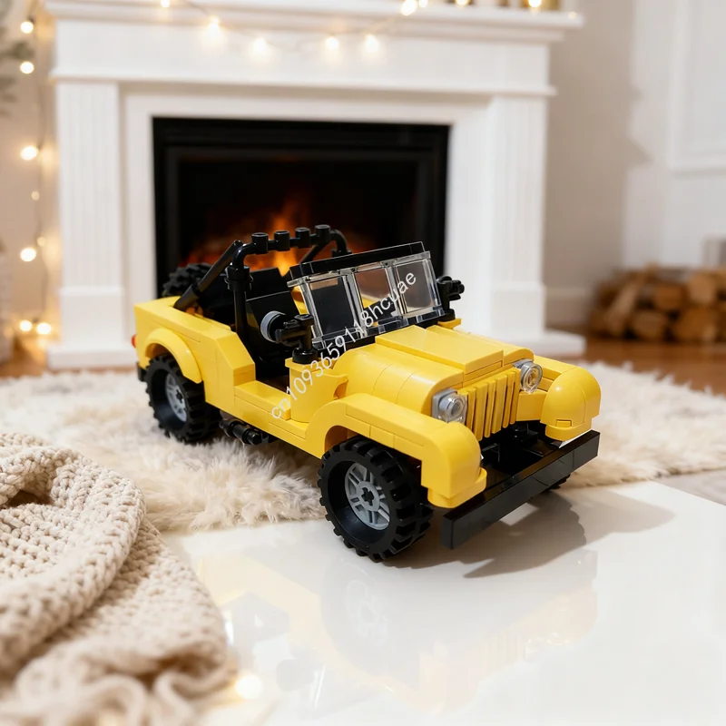 

243pcs MOC Willys Jeepped City Champions Model Building Blocks Construction Christmas Gift Toys DIY Creative Education Idea Kids