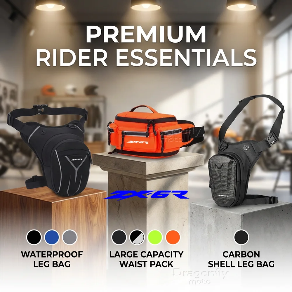 For Kawasaki Ninja ZX6R ZX-6R ZX 6R 2009-2022 Motorcycle Leg Bag Waterproof Rider Waist Bag Cycling Bike Crossbody Bag