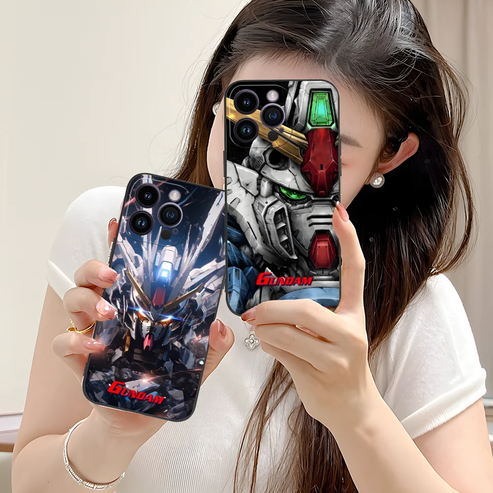 Mobile G-Gundam-s Phone Case for iPhone 16 15 14 13 12 11 X XR XS 8 7 Pro Max Plus Mini Black Cellphones Cover Smartphone