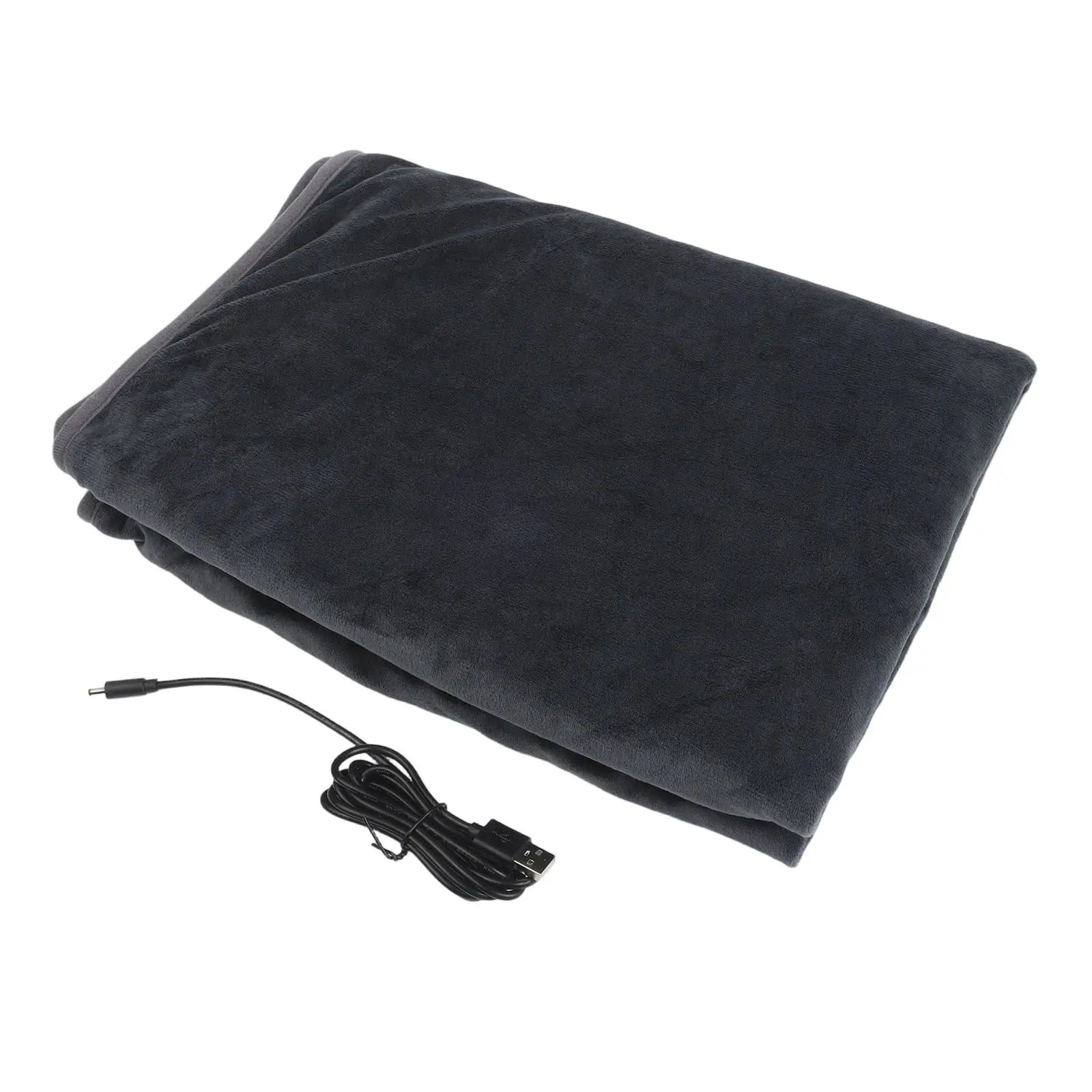 Even Heat Electric Blanket 100x70cm with Soft Flannel Cover and Carbon Fiber Heating Layer for Indoor or Outdoor Relaxation