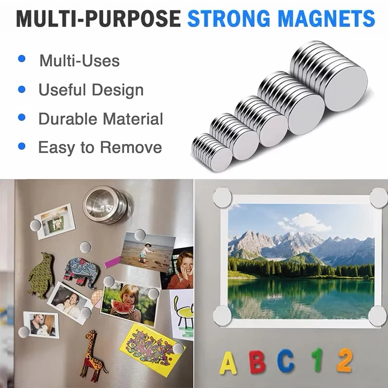 120 Stück Magnete für 3D-Druck, 4x2 5x2 6x2 8x2mm Mini Starke Magnete für 3D-Druck, Kühlschrank, Büro, DIY, Basteln – Detail 7