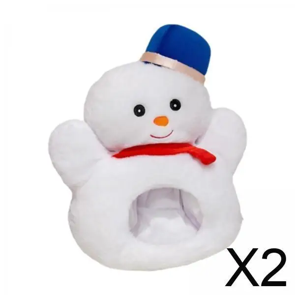 

Новинка, плюшевая шапка со снеговиком, милый мультяшный рождественский головной убор, зимняя шапка, костюмная кепка для праздничной вечеринки, реквизит для фотосессии