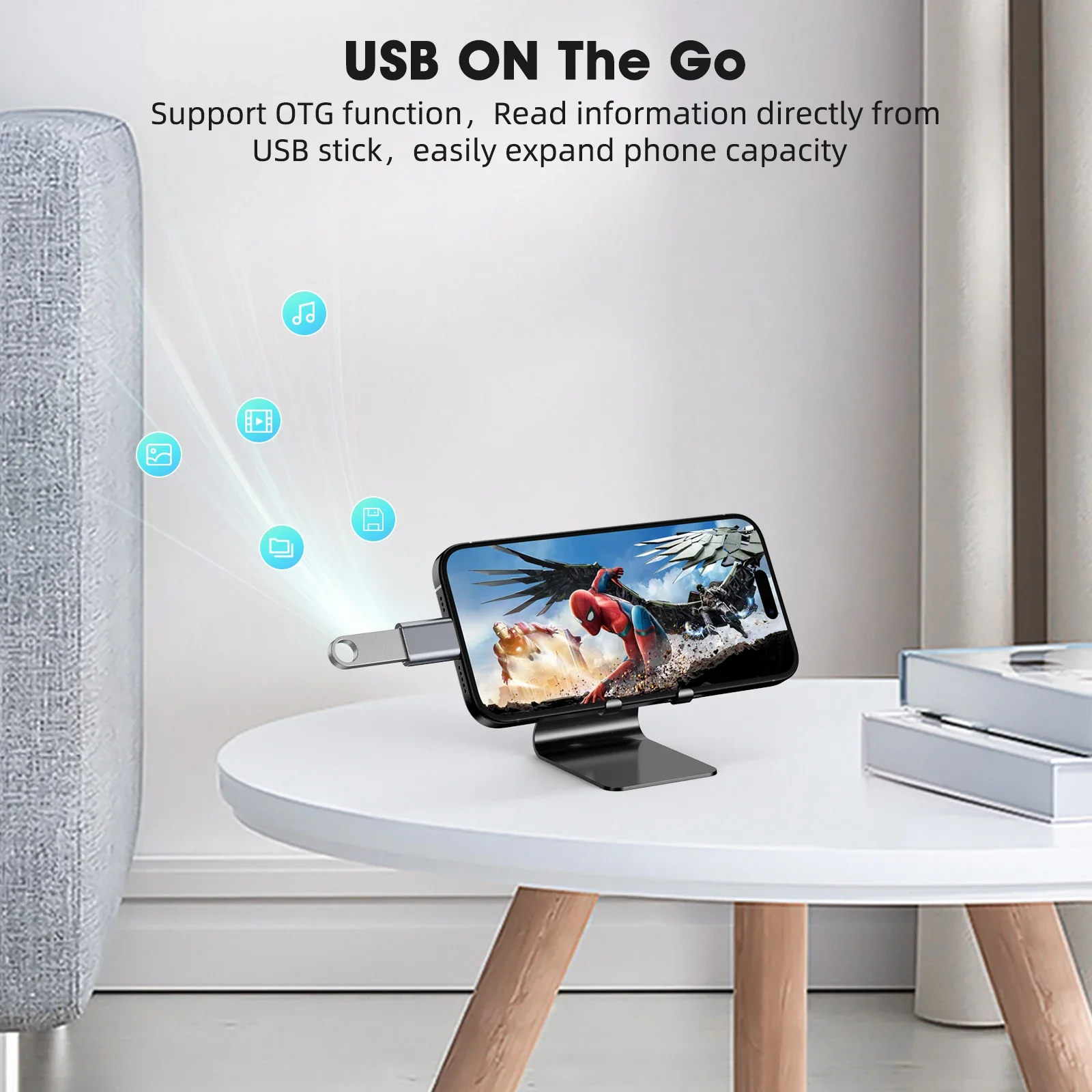 

Universal USB to Type C Adapter Male to Female Adapters for Phone Laptop Tablets Connector Adapters Resists Oxidation