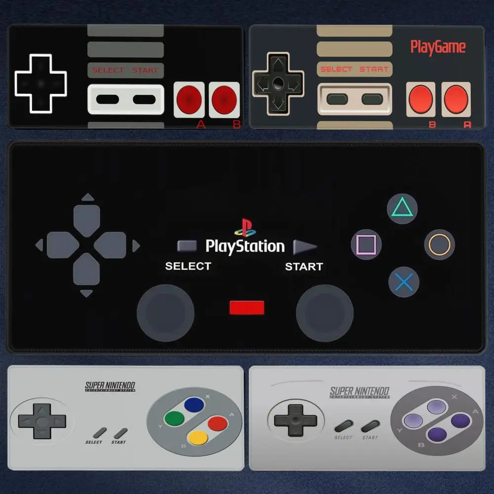 

Retro Game Controller Mouse Pad Anti-Slip Rubber XL Desk Mat Office Computer Large Gaming Accessories HD Gamer Mousepad Playmat