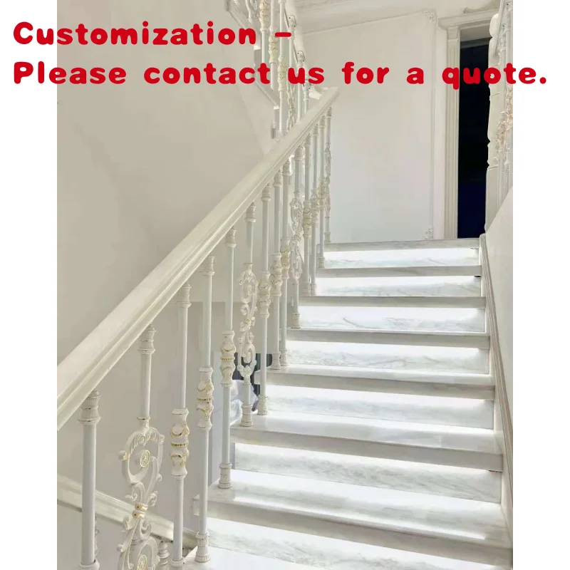custom.Design Aluminum Handrail Luxury Modern Decorative Stair Handrail
