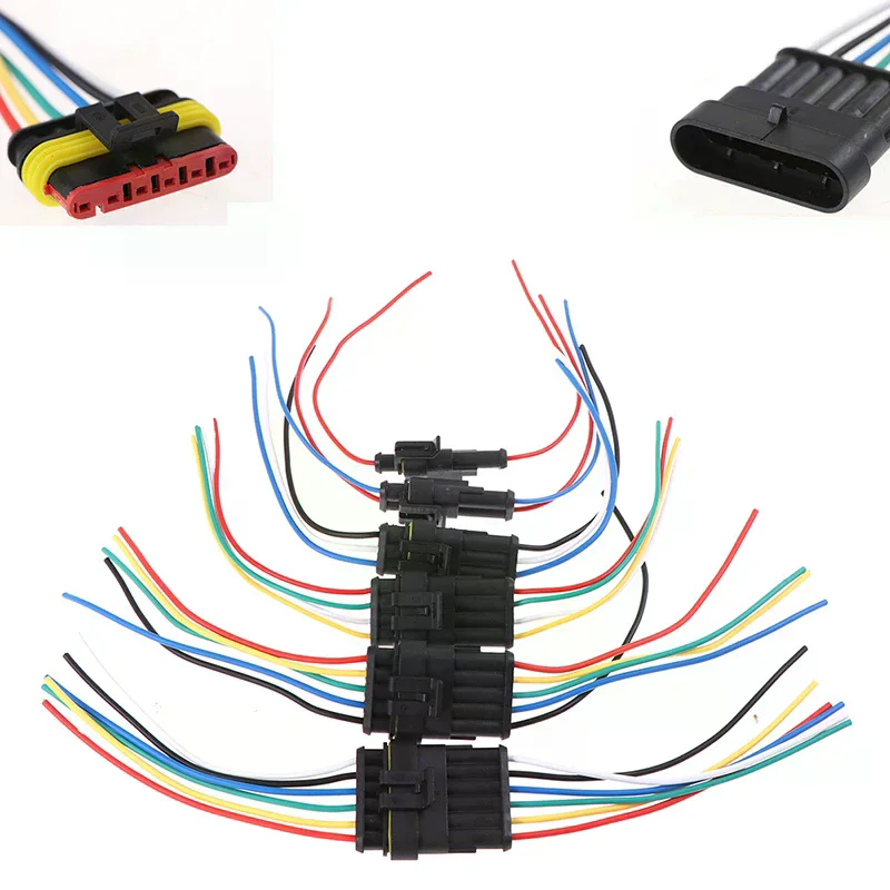 /TPz/1/2/3/4/5/6Pin Female Male Waterproof Electrical Cable Auto Connector Car Plug