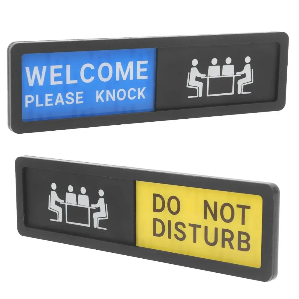 Clear Communication Privacy Sign WELCOME and DO NOT DISTURB Sign Plastic Practical Do Not Disturb Sign Door Hanger Sturdy