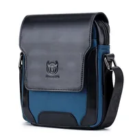 BULLCAPTAIN 2024 Man Messenger Bag Men Genuine Leather Shoulder Bags Business Crossbody Casual Bag Famous Brand male Handbag bag