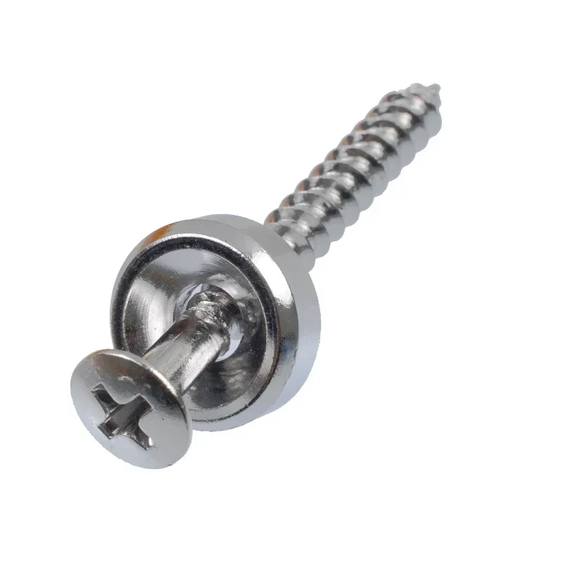 4pcs Guitar neck Joint Plate Screw Bushings Ferrules For Neck Mounting With Screws Black - Chrome - Gold