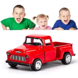 Classic Pickups Truck Car Model 1:32 Scale Pull Back Alloy Diecast & Toys Vehicle Christmas Collection Toy Car For Boys M0f1