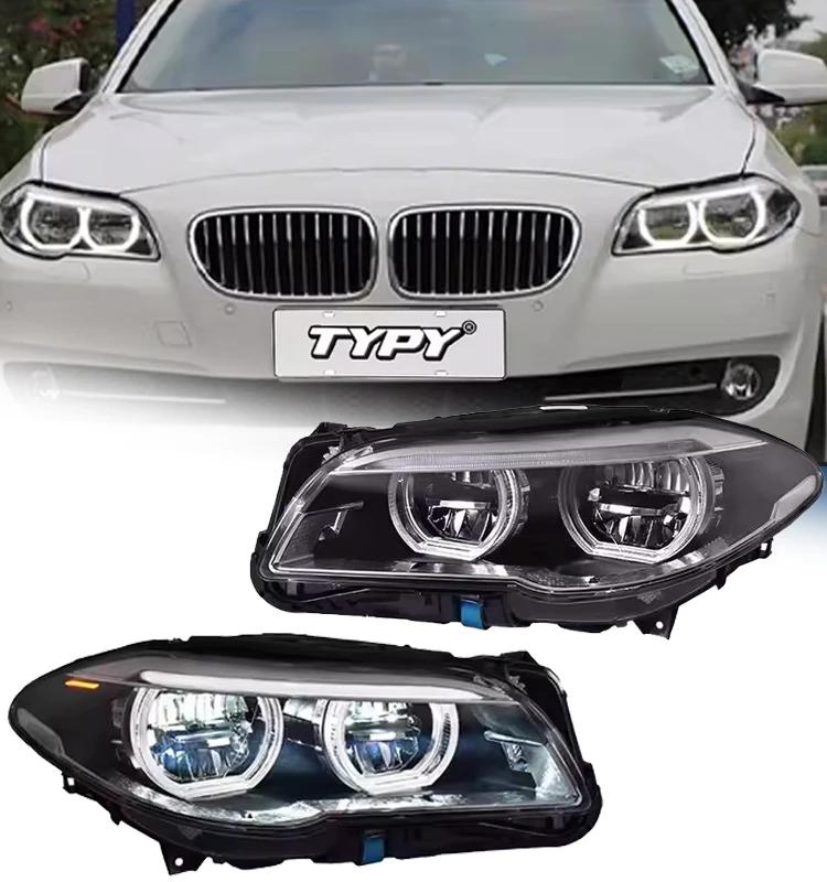 

Автомобильные фары для BMW 5 серии F10 2010-2016, светодиодные автомобильные лампы, дневные ходовые огни, динамические указатели поворота, автомобильные аксессуары