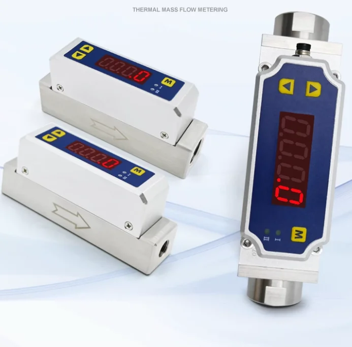 Digital display gas mass flow meter MF4712MF4719 industrial measurement 200mL-10