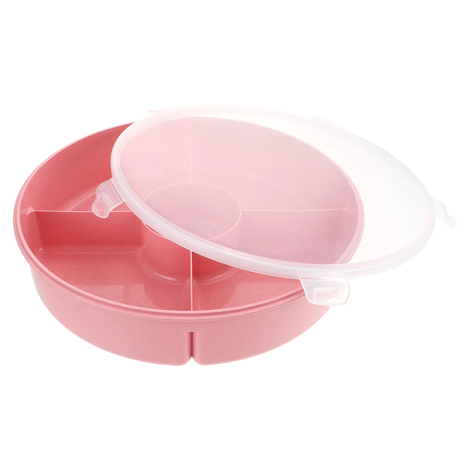 

Dried Fruit Snack Box Tray Divided Storage Container Dry Pp Lid Five Grid Fruit Fresh Keeping Box Party Birthday Baby Shower