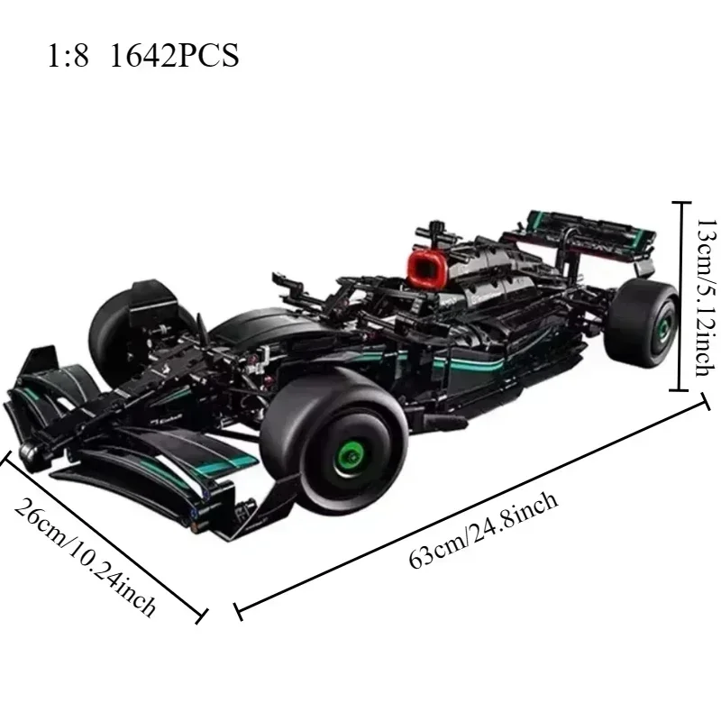 التقنية 1642 قطعة W14 E الأداء 42171 سباق السيارات اللبنات 1:8 مقياس تحصيل مجموعة الكبار نموذج DIY بها بنفسك لعبة ديكور هدية #6