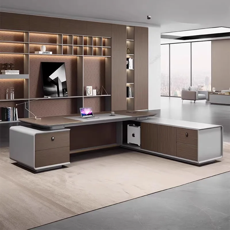 CX light luxury senior sense president table chairperson paint desk office manager desk and chair combination
