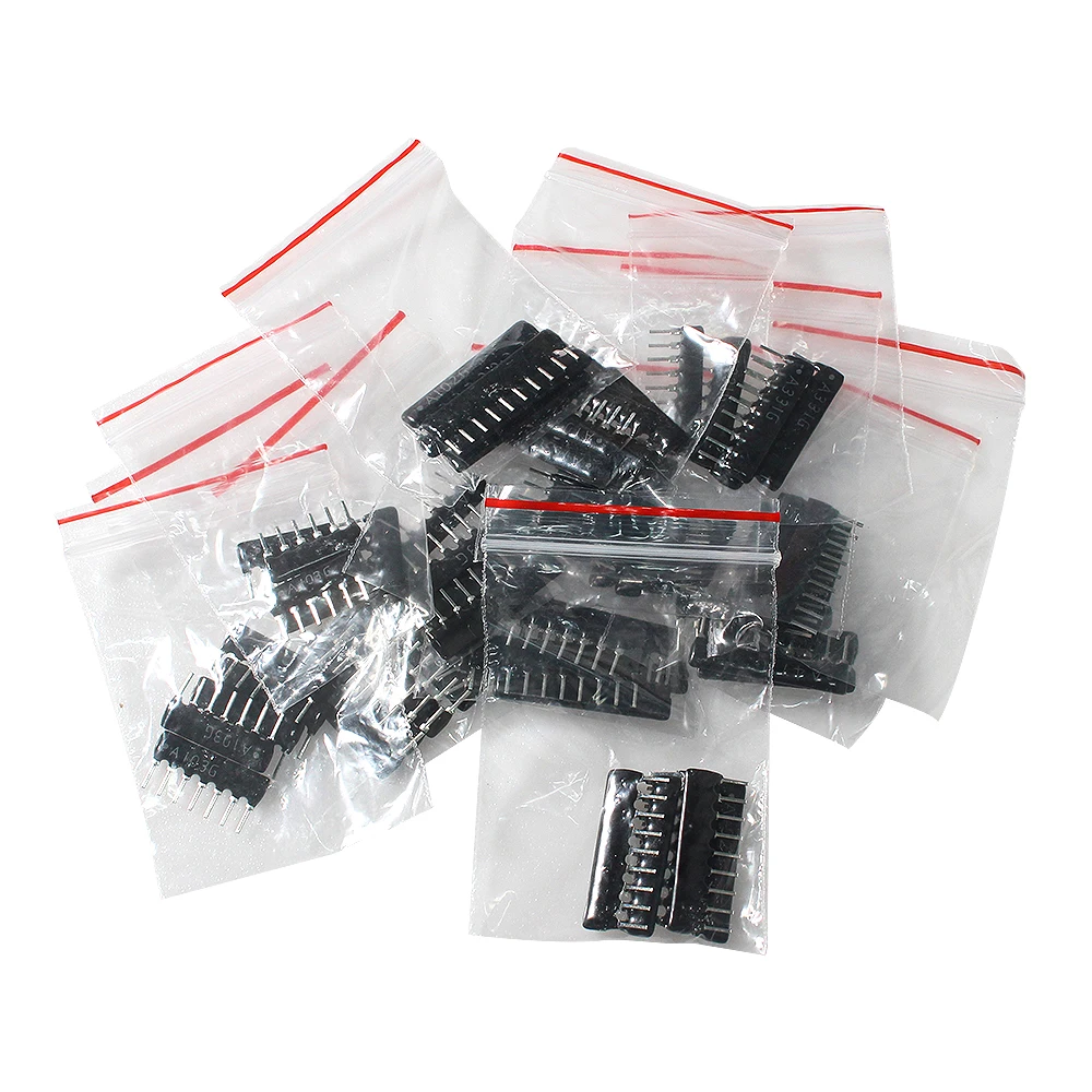 65PCS exclusion Network Resistor Electronic Component Kit 13-in-1 9A103 472 102 471 221 473 331, 5p 6p 7p 8p 9p 10pin