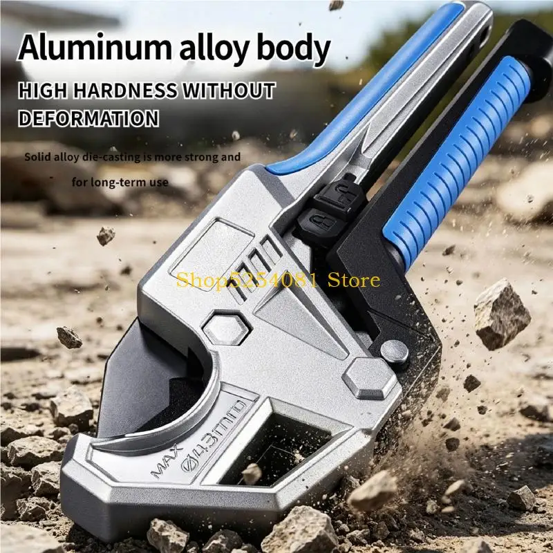 AXYC Pipe Cutting Hand Tool with Guided Blade Window Alloy Frame and Textured Grip for Garage or Plumbing Use Daily