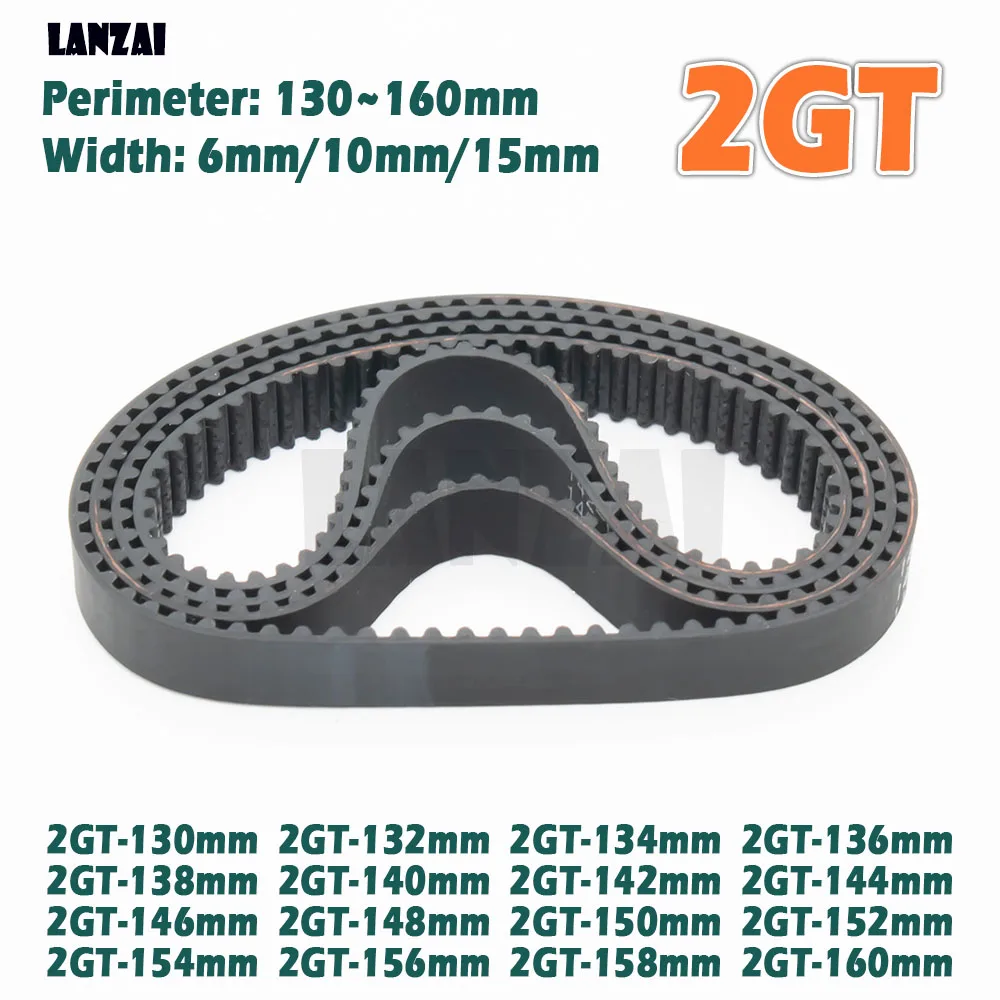 المطاط مؤقت اشتعال حلقة مغلقة 2GT 130 132 134 136 138 140 142 144 146 148 150 152 154 158 160 مللي متر ثلاثية الأبعاد محرك الطابعة نقل #6