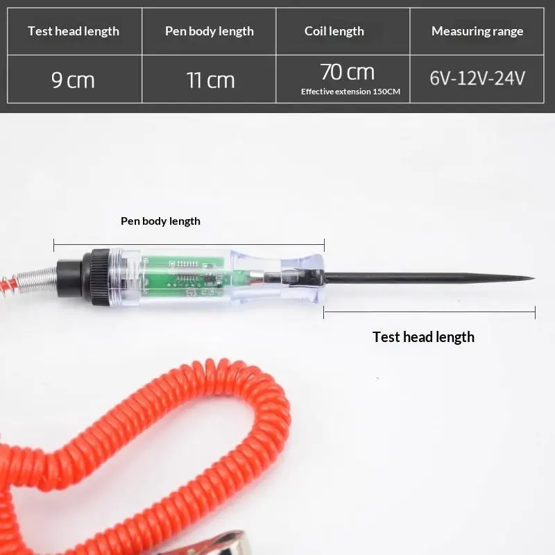 1Pcs Auto Diagnostic Multifunction Car Diagnostic Probe Test Pen 9V 12V 24V 48V Detector Digital Display Voltage Circuit Tester
