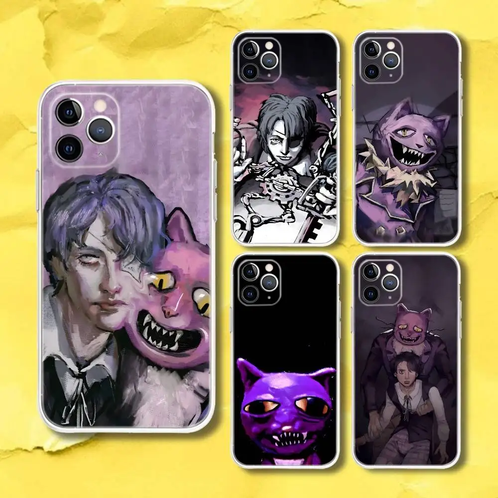 

PocketCat F-Fear H-Hunger Phone Case For iPhone 17,16,15,11,12,14,13 Pro Max Plus Mini X,XS,XR,16E Air Transparent Cover Fundas