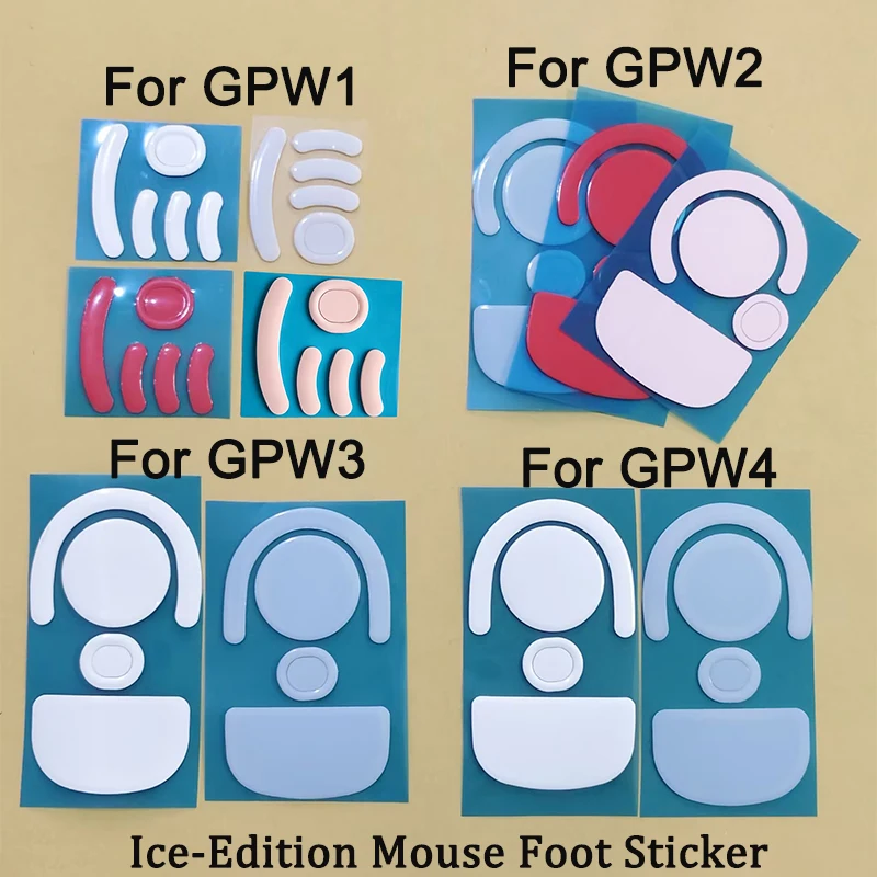 1PC Mouse Replacement Foot Pads Fit GPW 1 2 3 4 Wireless Gaming Mouse Multi Colors Smooth Glide Mouse Repair Accessories