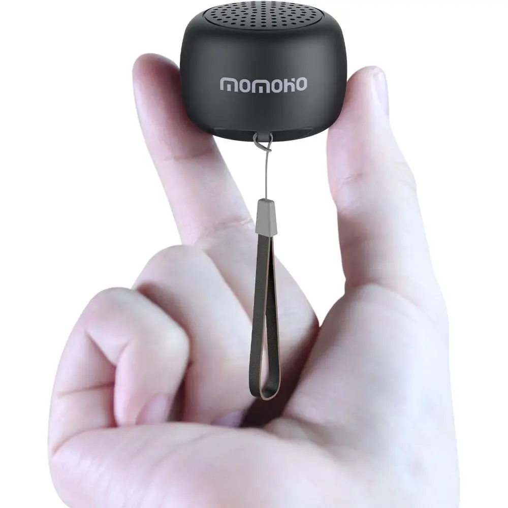 Compact Mini Bluetooth Speaker with Built-in Mic, TWS Portable for Outdoors, Travel, and Active Lifestyle (Black)