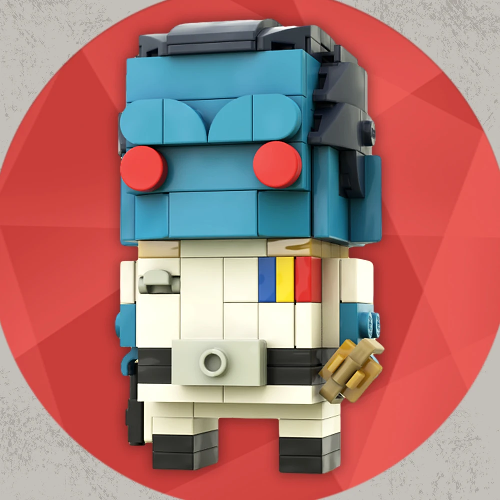 MOC Grand Admiral Thrawn Brickheadz Modell Bausteine Set Alien Grand Admiral Thrawn Bricks Pädagogisches Spielzeug Geschenk