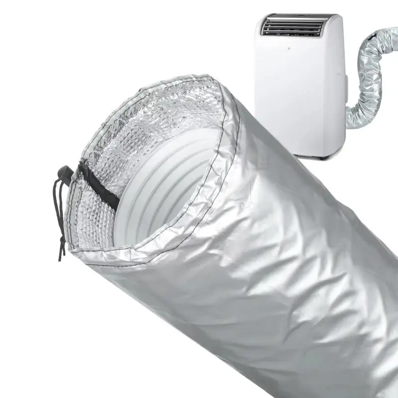 AC Exhaust Pipe Sleeve Leakproof Windproof Air Conditioning Hose Cover Fits 5-5.9 Inch Hoses for Mobile Portable AC Units