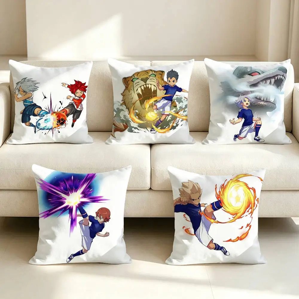 Anime-Game Inazuma Eleven Cross  Square Sofa Pillow Cover Solid Color Living Room Home Decor Cushion Case