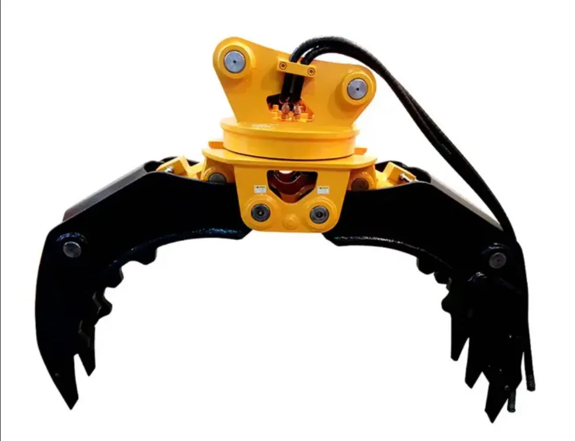 Hot Sale Rotating Light Wood Grapple Hydraulic Excavator Grapple