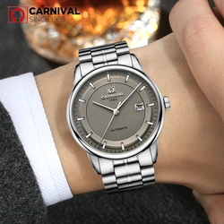 Reloj Hombre Carnival Mens Business Mechanical Watches Brand Luxury NH35 Automatic Movement Watch for Men Waterproof 2024 Man