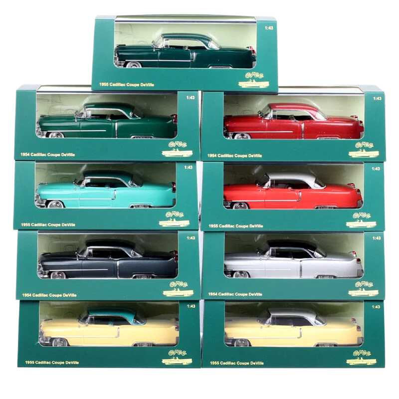 Classic GFCC 1/43 Scale 1954 Cadillac Coupe De Ville Deville Car Diecasts & Toy Vehicles Souvenir Miniatures Acrylic Box Models