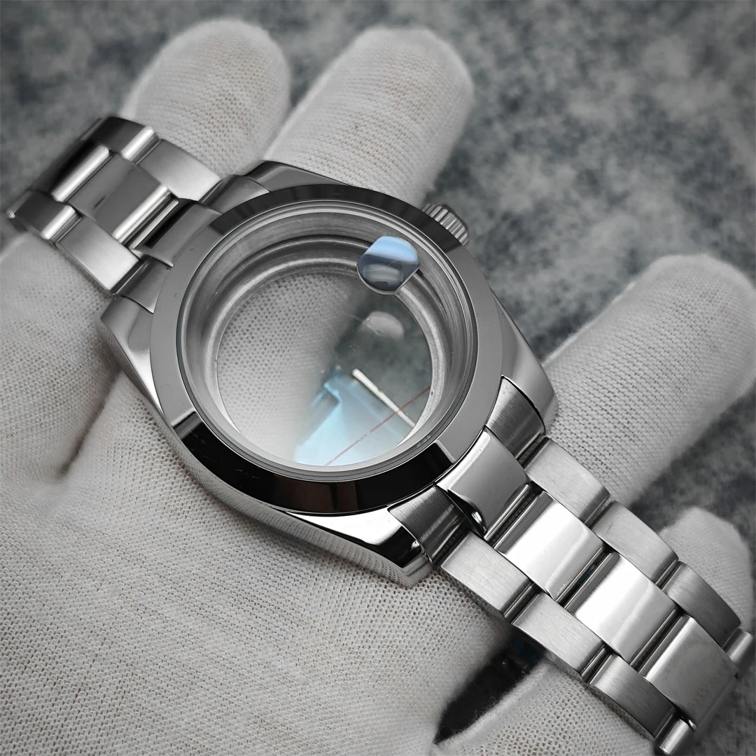 メンズ時計ケース,スチールケース,サファイアクリスタル,透明カバー,n h35ヨースター,nh36ムーブメント,39mm