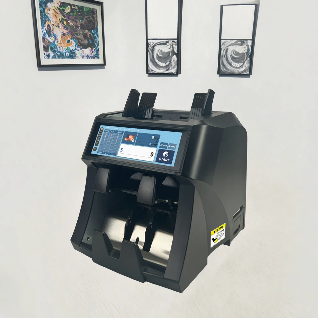 Dual CIS  Notes Sorter State-of-the-Art Cash Counting 2025 Latest XD-450Q Money Counter 7.84 INCH FULL Touch Screen Detector