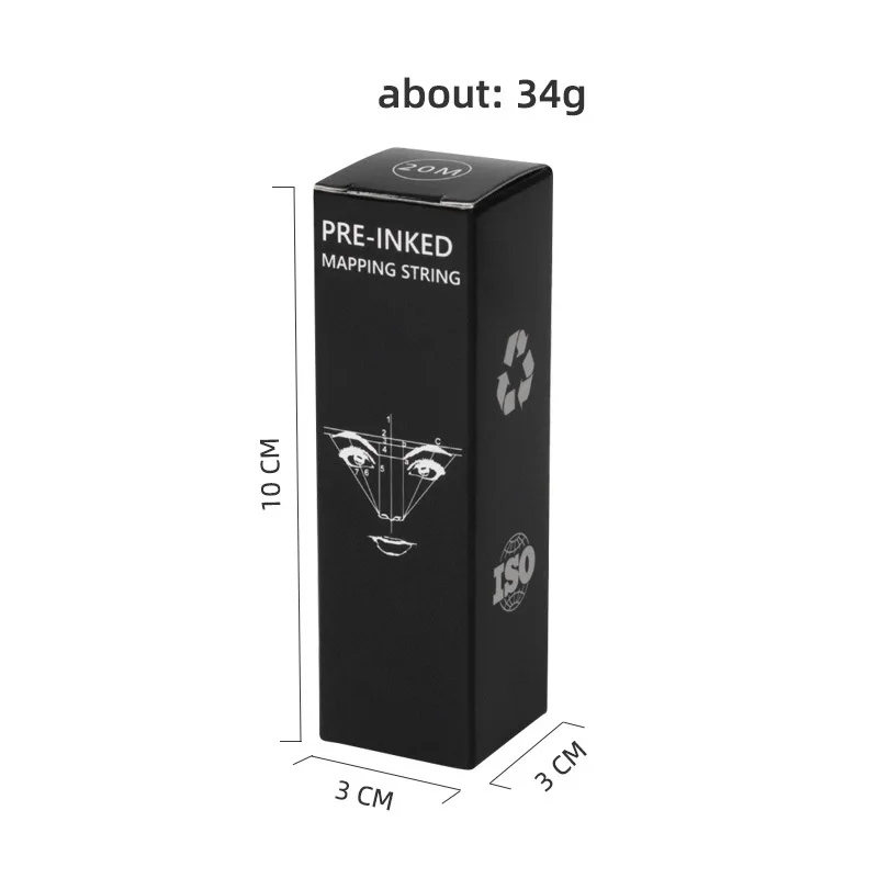 20M Mapping Pre-ink String Microblading Eyebow Make Up Dyeing Thread Semi Permanent Positioning Line Eyebrow Measuring Tools image 5
