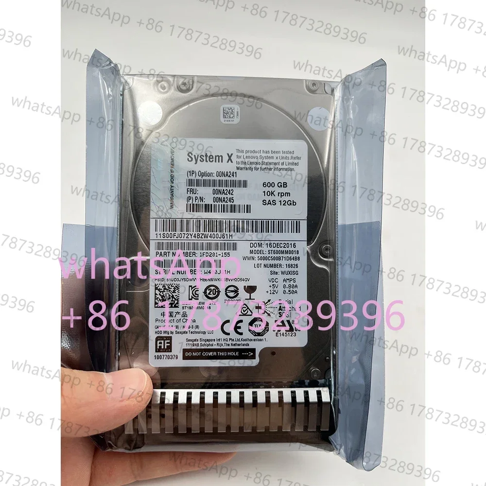 

For Hard Disk X3650 X3550 X3500 M5 00NA241 00NA242 600G 10K SAS 2.5" Hard drive