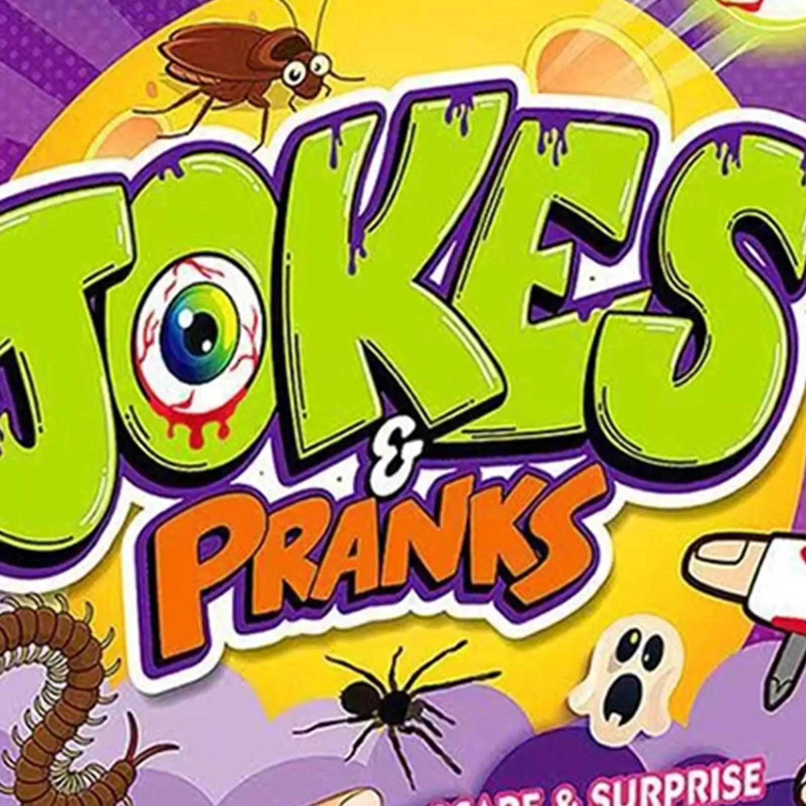 Ensemble de farces de blague, astuces de farces hilarantes, accessoires de blague pour poissons d'avril, Halloween, anniversaire, école, bureau, voyage, salle de classe