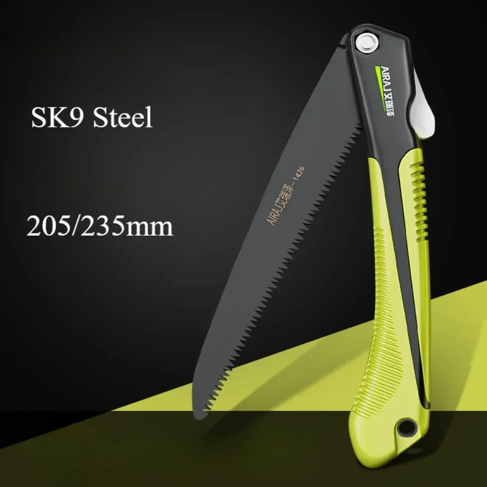 New Folding Saw SK9 Steel Sharp Wear-resistant Portable Household Hand Saw Woodworking Saw 205mm 235mm Blade Length