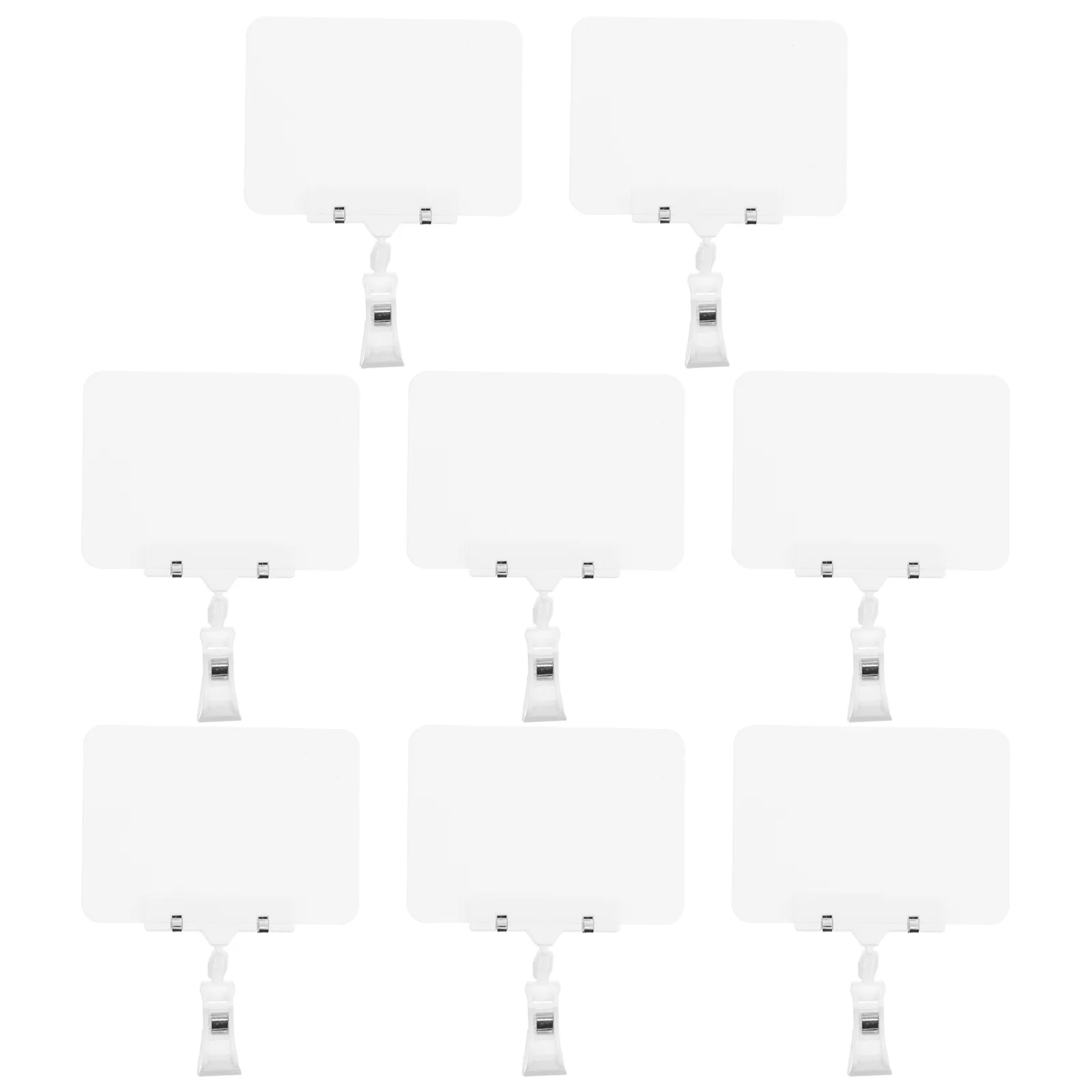 8 مجموعة شارة السعر السبورة مقاوم للماء بولي كلوريد الفينيل قابل للمسح حامل قصاصة لعرض البيع بالتجزئة الرف لافتات قطب البضائع الدوارة #1