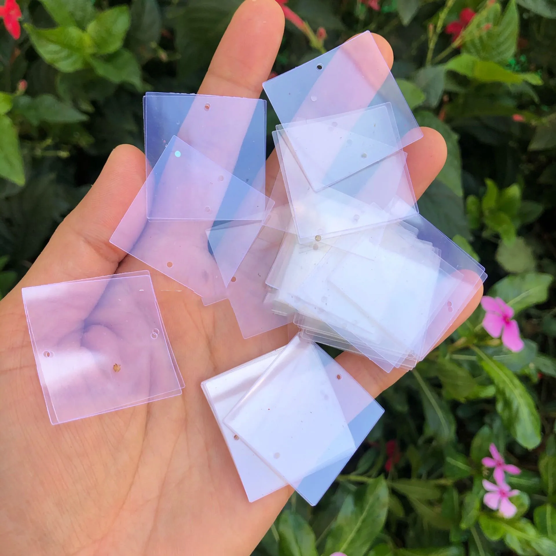 

500g Jewelry Curtain Clothing Sewing Wedding Dress Party Decorative Acessories 30mm Square Mermaid Transparent Loose Sequins