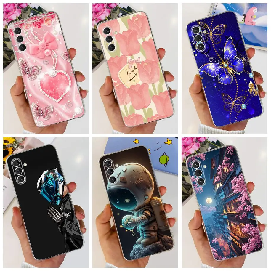 For Samsung Galaxy A14 4G Case SM-A145F Cover Fashion Cartoon Soft Silicone Phone Cases For Samsung Galaxy A14 5G SM-A146B Funda