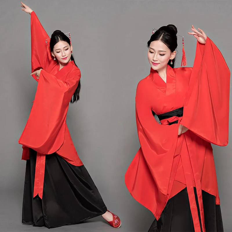 Hanfu Women's Ru Skirt, a Land of Rites and Etiquette, Same Style Clothing, Chinese Style Improved Han Element Performance Cloth