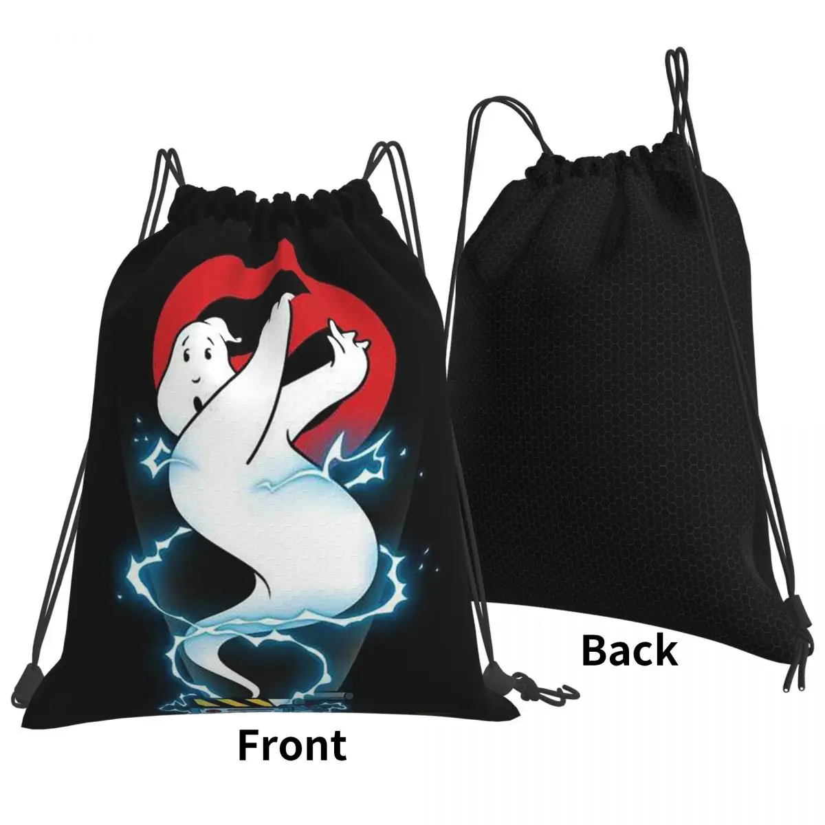 Ghostbusters Logo Backpacks Fashion Drawstring Bundle Pocket Sports Bag Book Bags for Travel Students