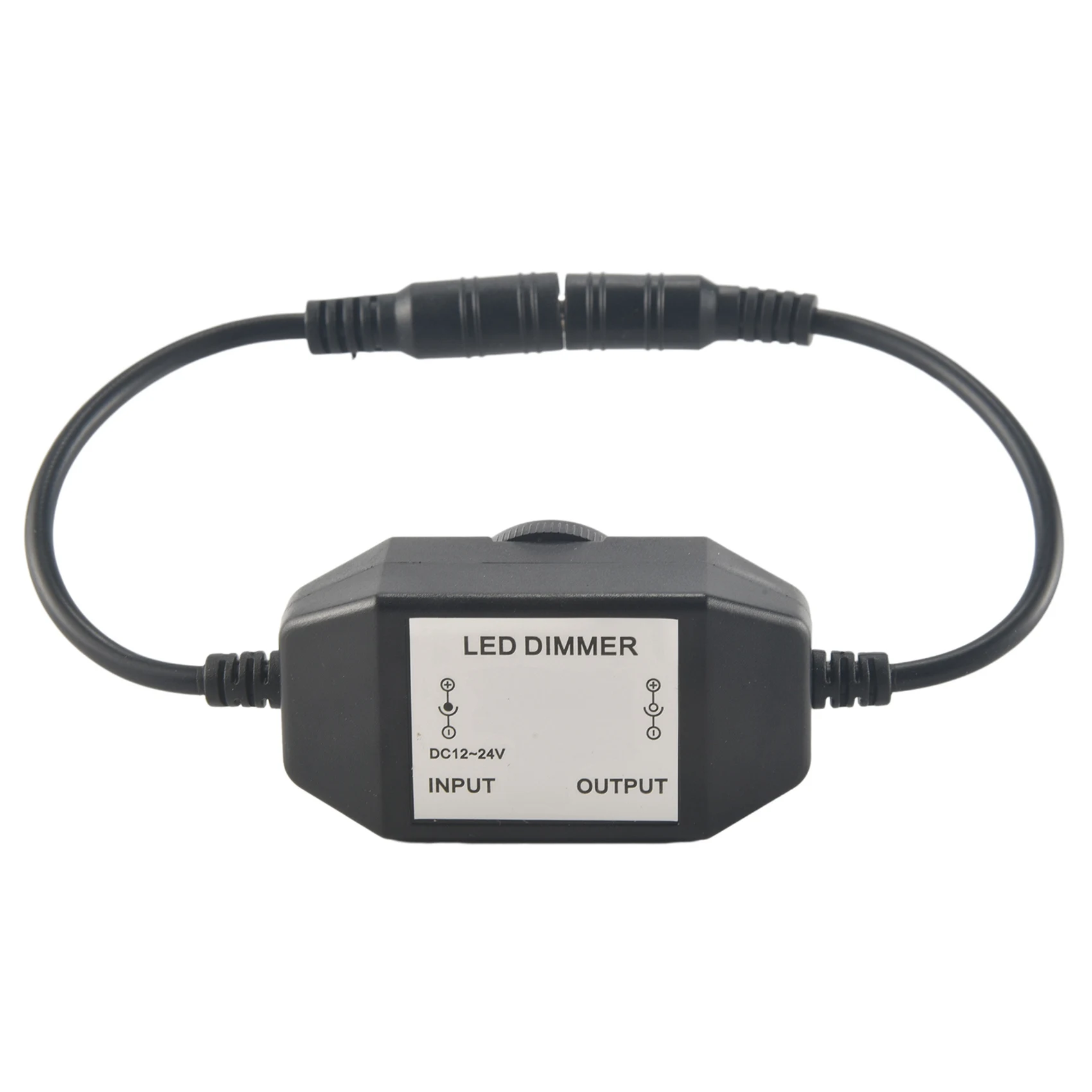 ABLJ LED Bar Light Dimmer, DC 12V-24V 6A Dimmer Switch, Suitable for LED Bar Light, LED Rope Light 3528, 5050, 5630 (Black)