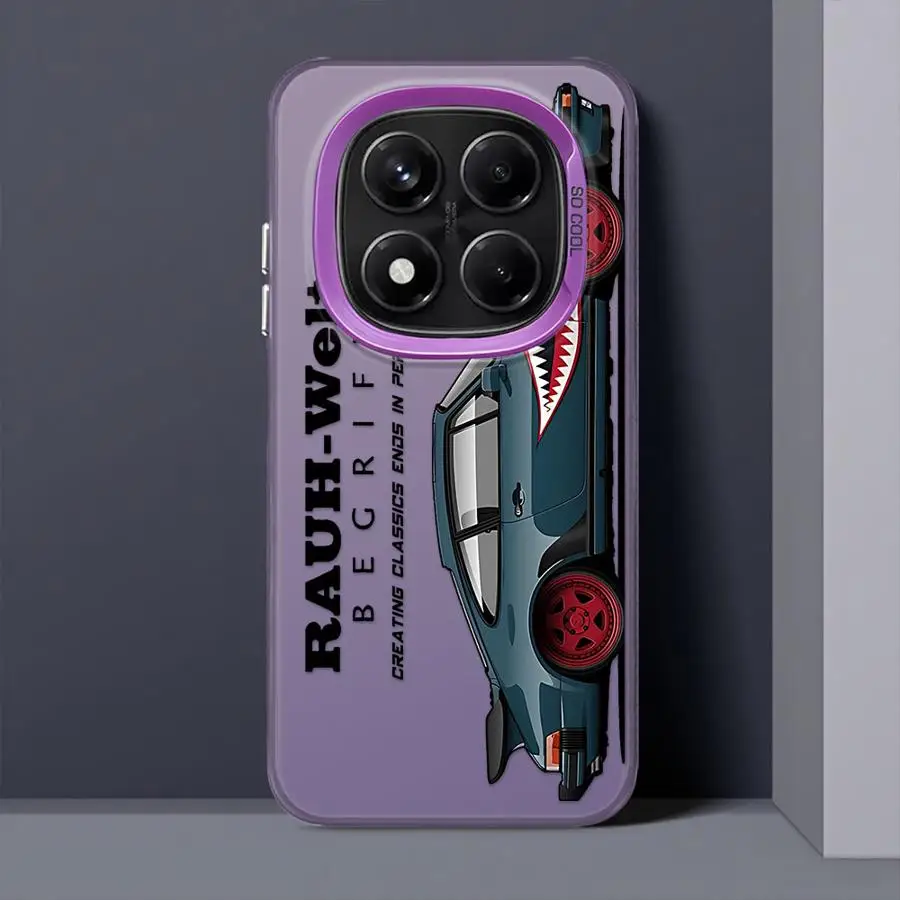 Funda japonesa JDM Drift para coche Xiaomi Redmi Note 10 11 Pro 12 13 14 Pro Plus 10s 11s, funda suave