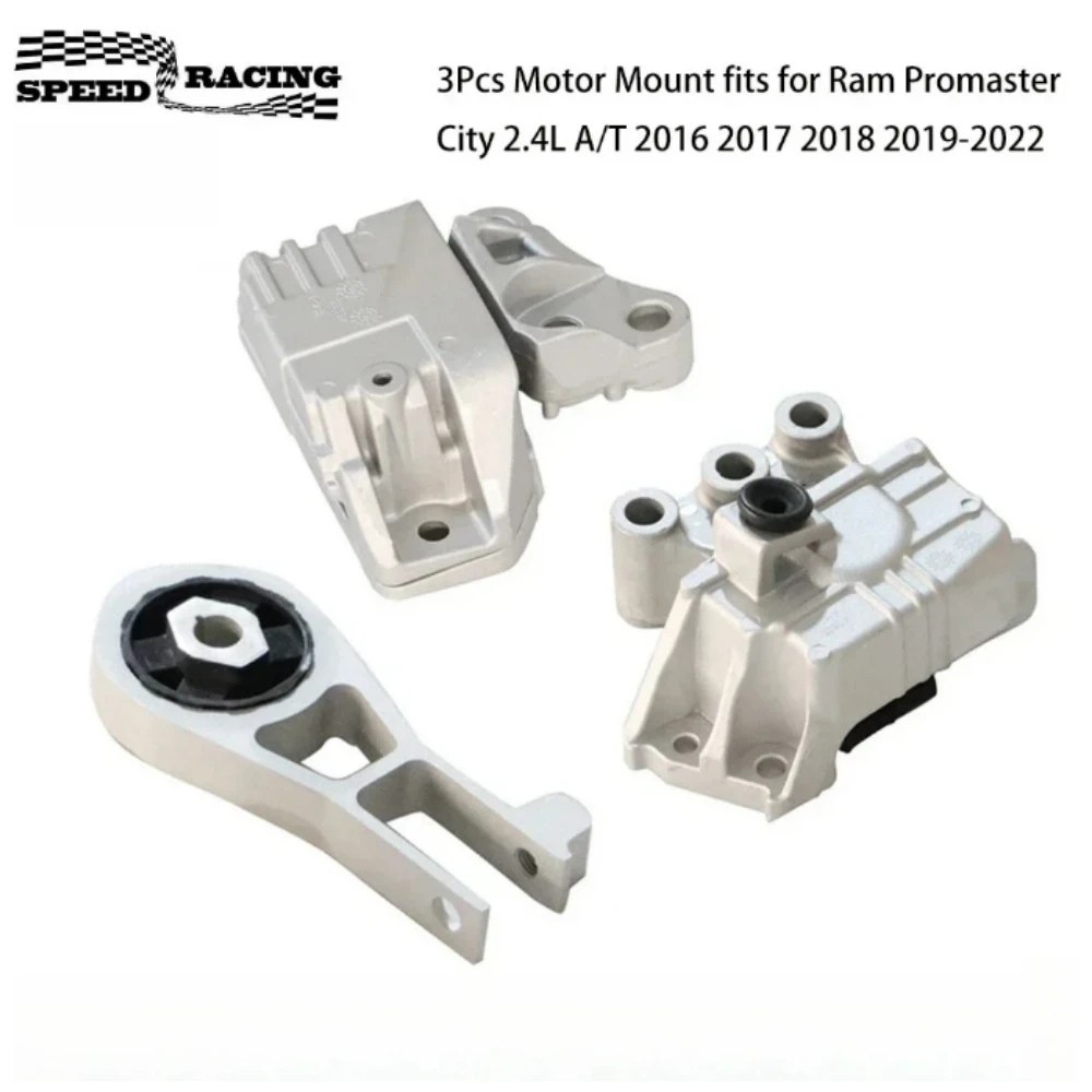 

68363756AA 68297795AA 68321982AA 3PCS Motor Mounts for 2015-2020 Jeep Renegade 2.4L L4 Automatic Transmission