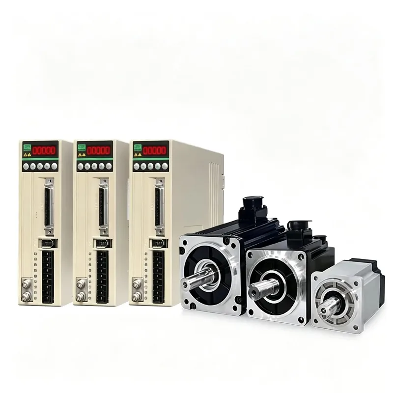 5-Pair rod servo motor Industrial sewing machine 400w 2kw brake 2000 rpm, AC servo motor with driver for numerical control