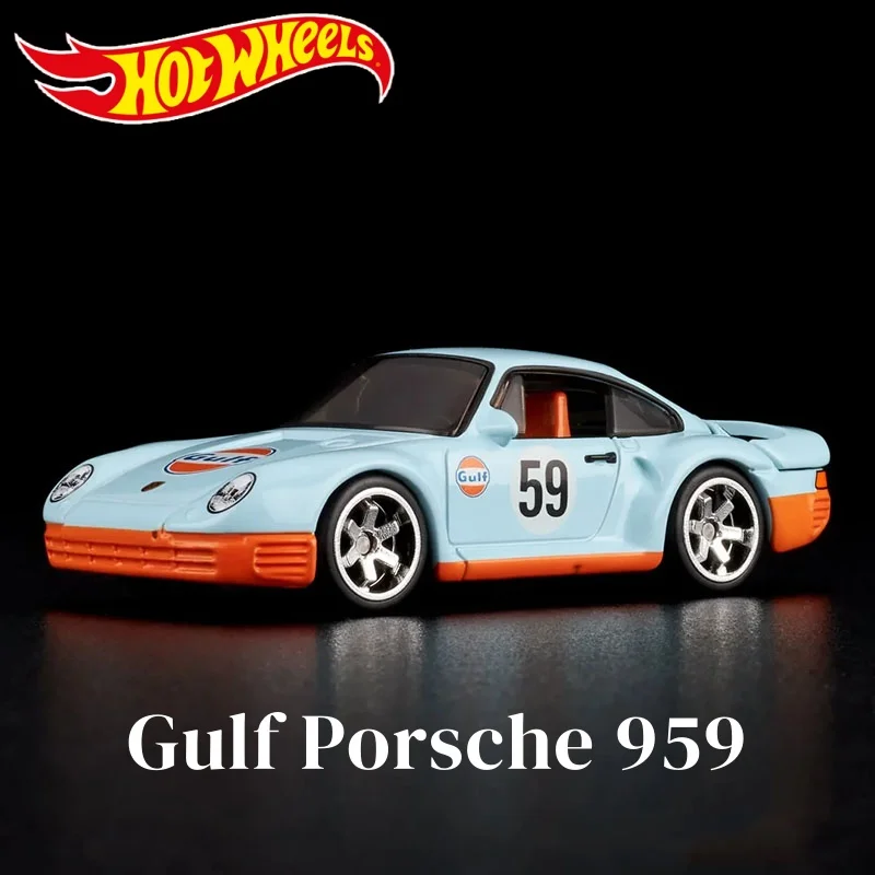 

New Genuine Hot Wheels Rlc 1/64 Gulf Porsche 959 Simulation Model Toy Car Holiday Gifts Collectibles Desktop Ornament In Stock