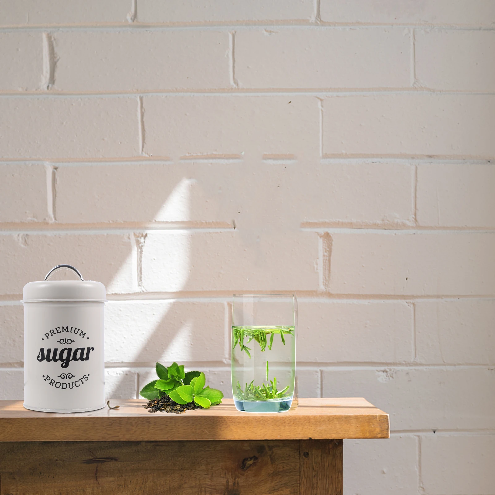 

Airtight Sealed Jars for Coffee Tea Storage Containers Round Cans Canister Lids Sugar Kitchen Bean Tin Home Storage