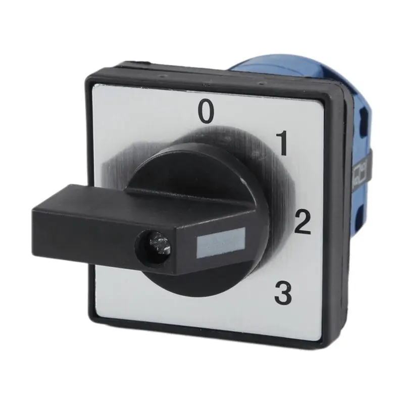NEW HOT In Stock-660V 20A 6 Terminals 4 Positions Rotary Cam Changeover Switch